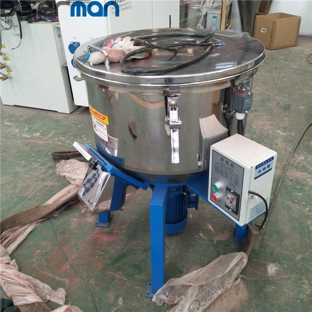 50kg-200kg PP PE Masterbatch Granules Powder Coloring Blending Mixing Machine Plastic Pellet Mixer SS304 Rotating Paddle